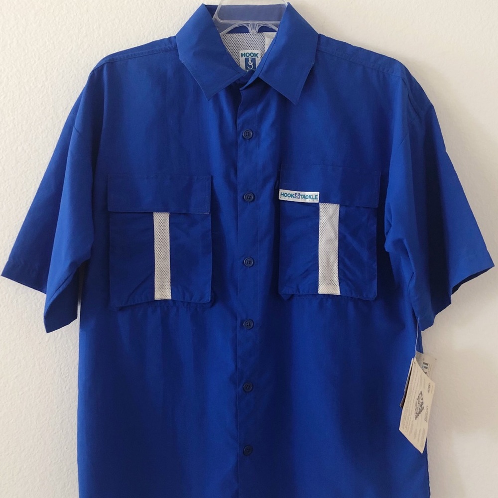 NWT Hook & Tackle Outfitters Blue Size Medium